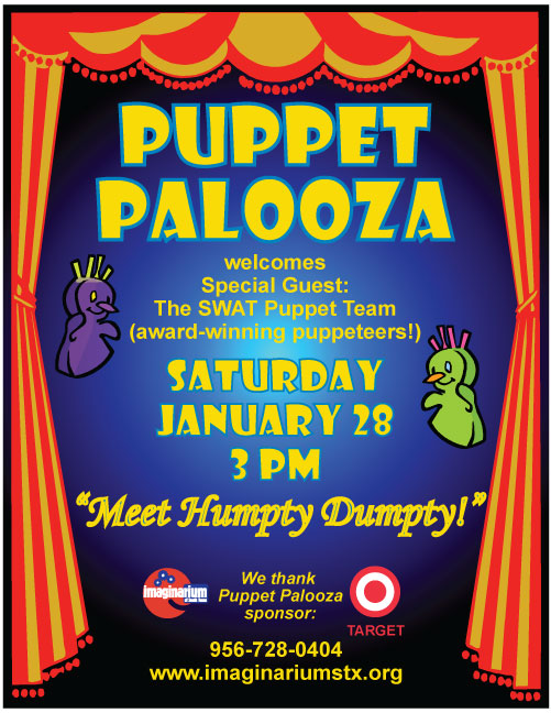 Puppet Palooza with special guests SWAT Puppet Team