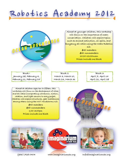 Robotics Academny Spring 2012 Schedule
